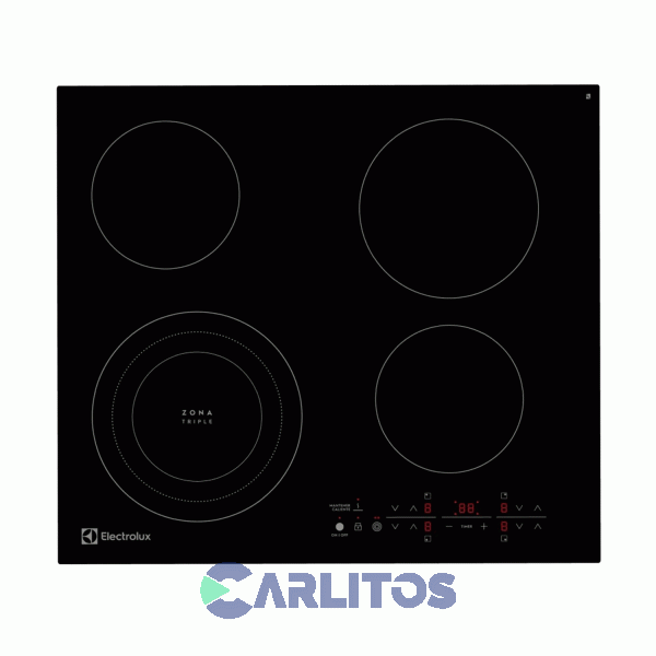Anafe Electrico Electrolux Vitroceramico 60 Cm - 4 Hornallas Etef24f7erb