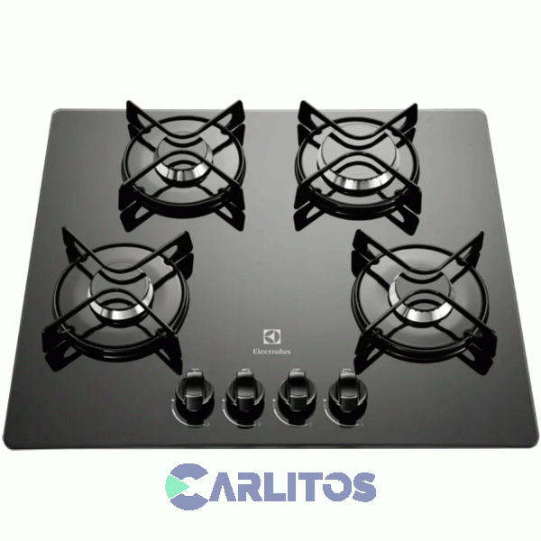 Anafe A Gas Electrolux Vidrio Templado 60 CM - 4 Hornallas Gc60m