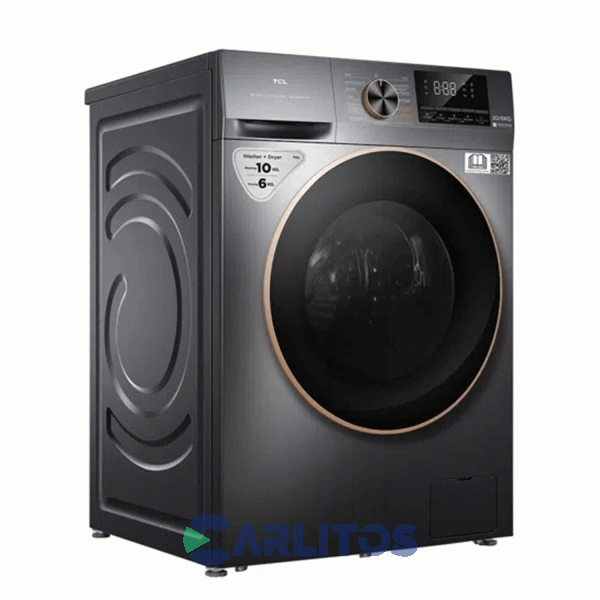 Lavasecarropa Tcl Inverter 10+6 Kg 1200 RPM Gris C2210wdg