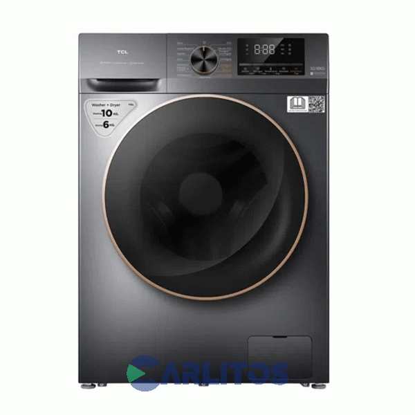 Lavasecarropa Tcl Inverter 10+6 Kg 1200 RPM Gris C2210wdg