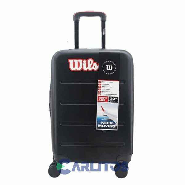 Valija 20" Rigida 4 Ruedas Giratorias Wilson 65.1742N/2 Negro