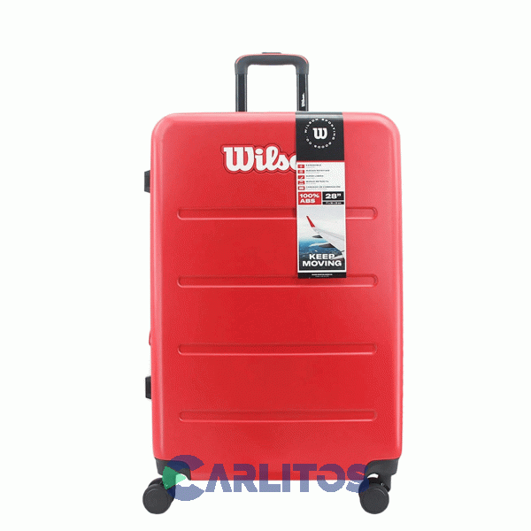 Valija 24" Rigida 4 Ruedas Giratorias Wilson 65.1742R/3 Rojo