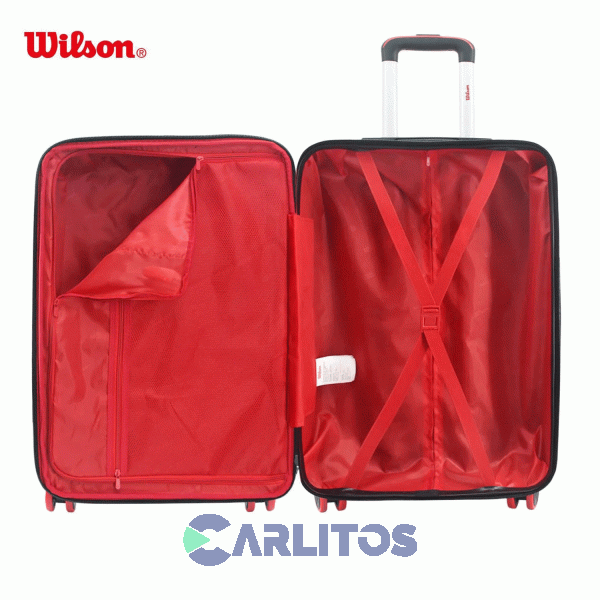 Valija 20" Rigida 4 Ruedas Giratorias Wilson 65.1742R/2 Rojo