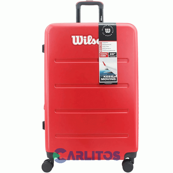 Valija 28" Rigida 4 Ruedas Giratorias Wilson 65.1742R/4 Rojo