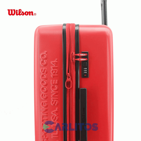 Valija 24" Rigida 4 Ruedas Giratorias Wilson 65.1742R/3 Rojo