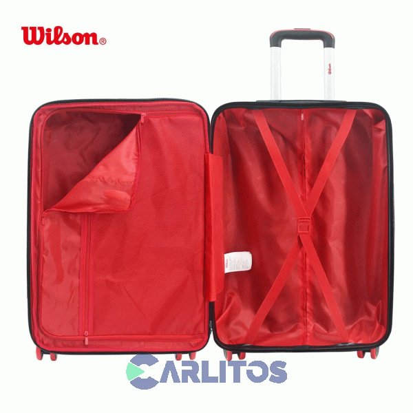 Valija 24" Rigida 4 Ruedas Giratorias Wilson 65.1742R/3 Rojo