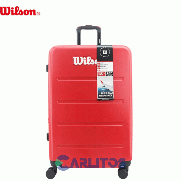 Valija 20" Rigida 4 Ruedas Giratorias Wilson 65.1742R/2 Rojo