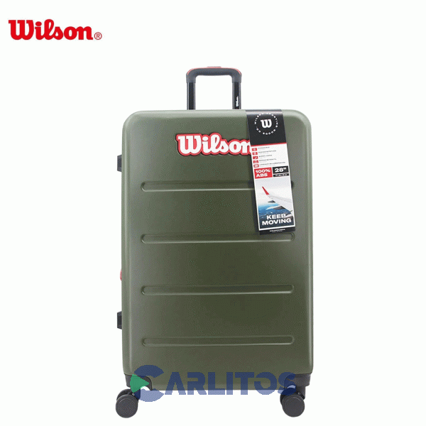 Valija 20" Rigida 4 Ruedas Giratorias Wilson 65.1742V/2 Verde