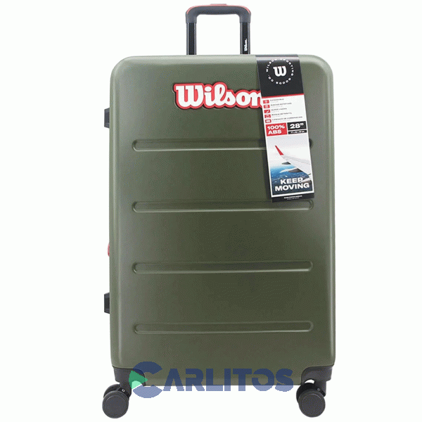 Valija 28" Rigida 4 Ruedas Giratorias Wilson 65.1742V/4 Verde