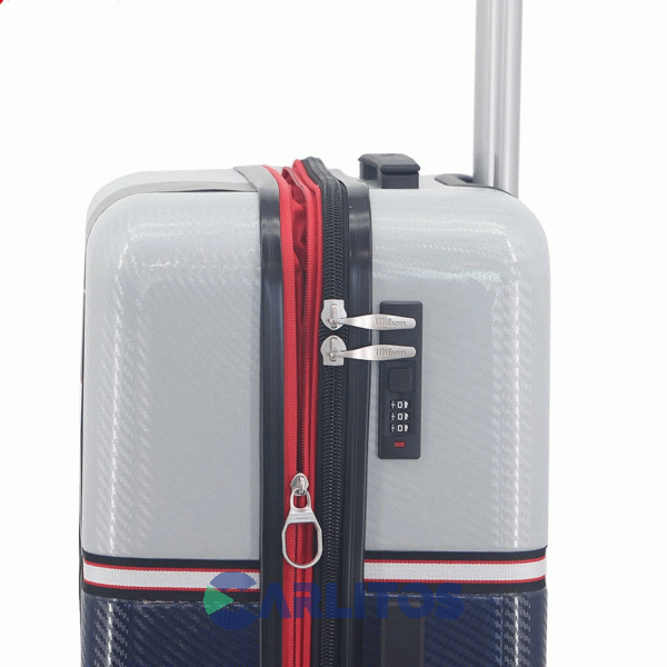 Valija 20" Rigida 4 Ruedas Giratorias Wilson 65.1747A/2 Azul