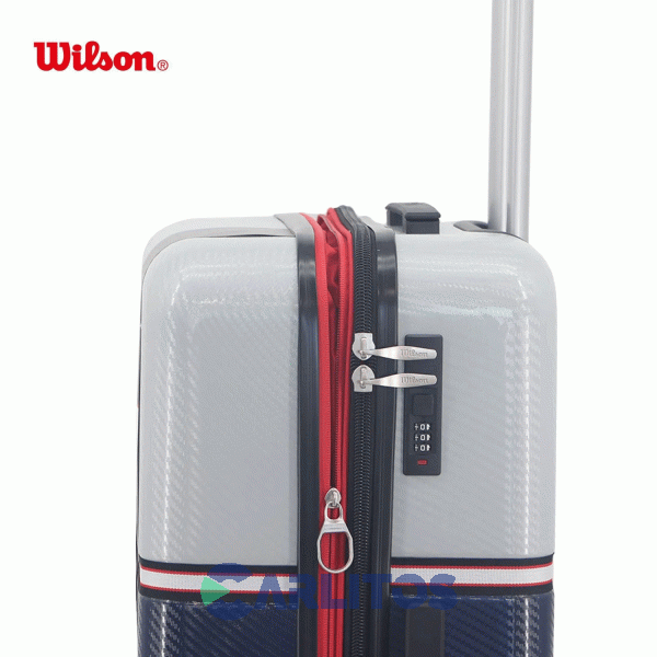 Valija 24" Rigida 4 Ruedas Giratorias Wilson 65.1747A/3 Azul