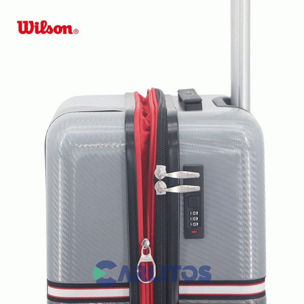 Valija 20" Rigida 4 Ruedas Giratorias Wilson 65.1747G/2 Gris