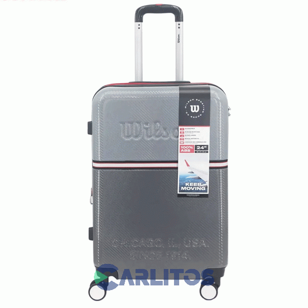 Valija 24" Rigida 4 Ruedas Giratorias Wilson 65.1747G/3 Gris