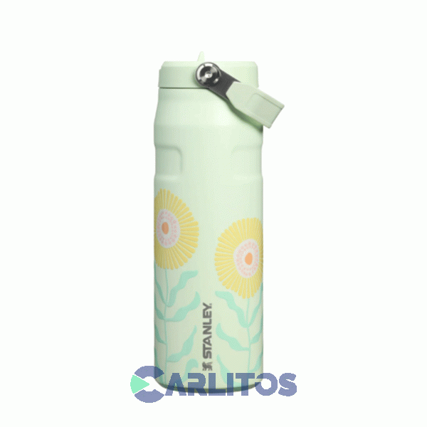 Botella De Acero Inoxidable Stanley Aerolight Flip Straw  0.473 L 10-12110-421 Honeydew Garden