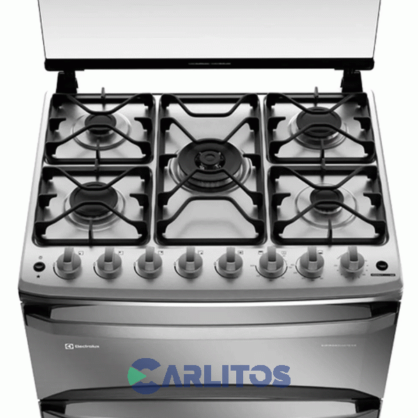 Cocina A Gas Electrolux 76 CM Acero Inoxidable Doble Horno F5edm