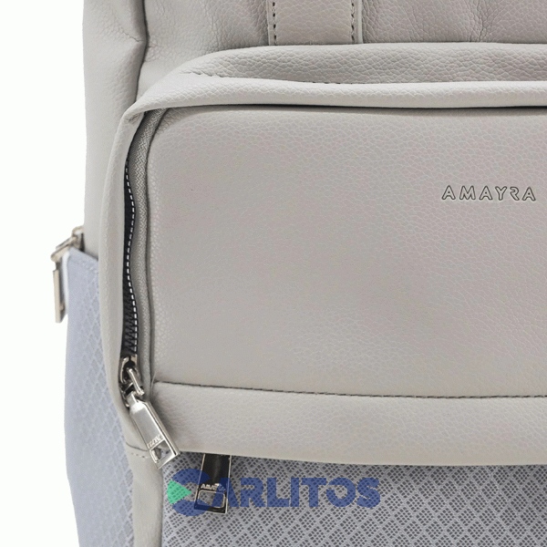 Mochila De Dama Amayra 67.5300166 Gris Claro