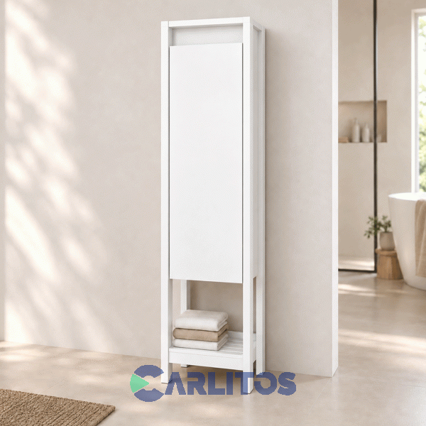 Columna Vanitory Tables 0.36 Mts Linea Toilet Cod 3186-Bm Blanco
