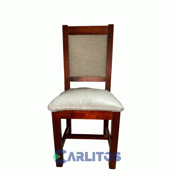 Silla Camila Tapizado Tela Mobilia Cedro