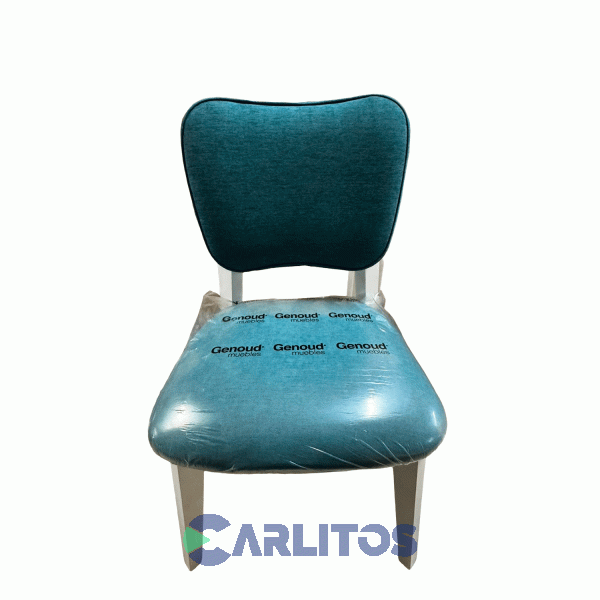 Silla Frida Tapizado En Tela Genoud Linea Vintag Blanco