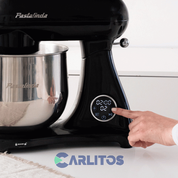 Batidora De Pie Pastalinda Con Bowl De 8 Litros 1200 Watts Sm-1522ml Negra