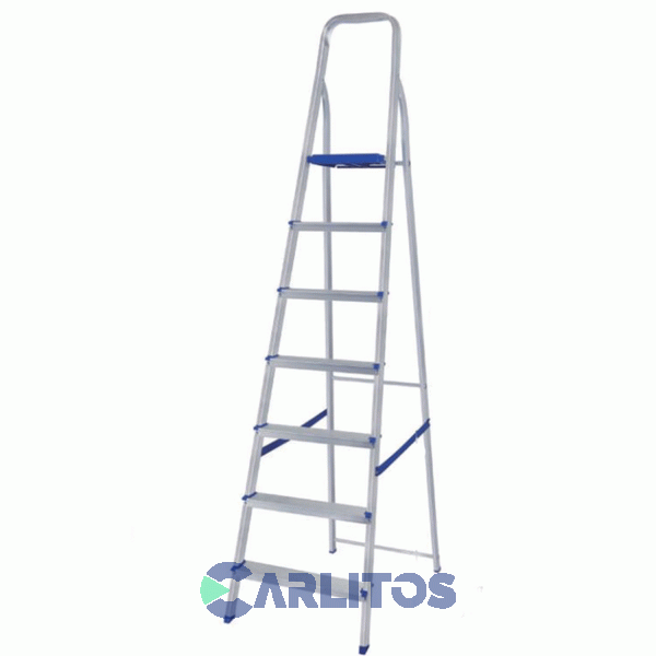 Escalera Aluminio Mor 7 Escalones 1.76 Metros 5105