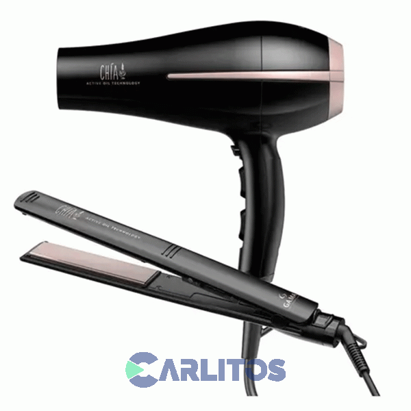 Secador De Pelo Bora + Planchita Pelo Elegance + Innova Mini Ga.Ma Beauty Set X 3