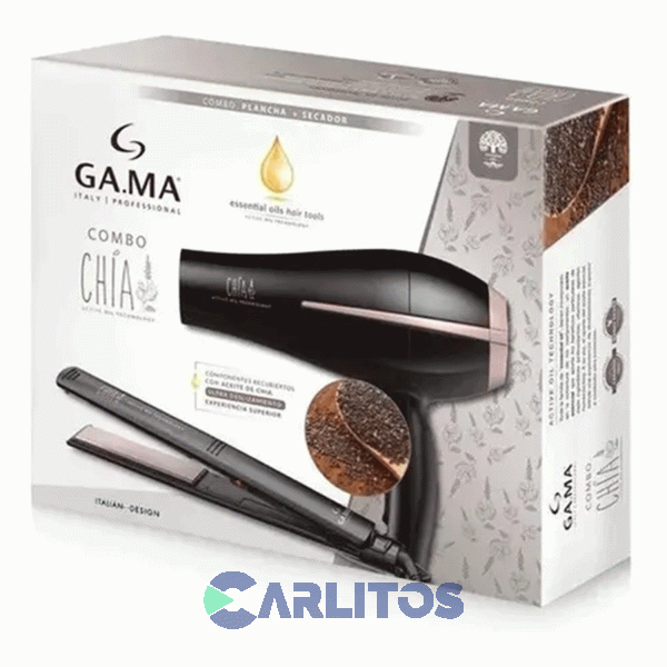 Secador De Pelo Bora + Planchita Pelo Elegance + Innova Mini Ga.Ma Beauty Set X 3