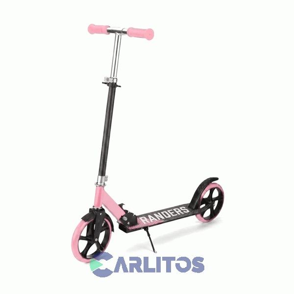 Monopatin Scooter Randers Urbano Plegable Con Ruedas Grandes Rod-8100-D Rosa