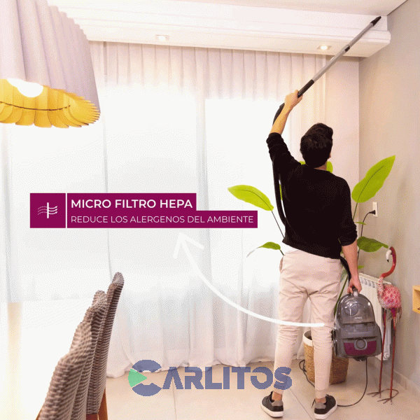 Aspiradora Sin Bolsa Atma 2000 Watts-Tubos Metalicos As9021n
