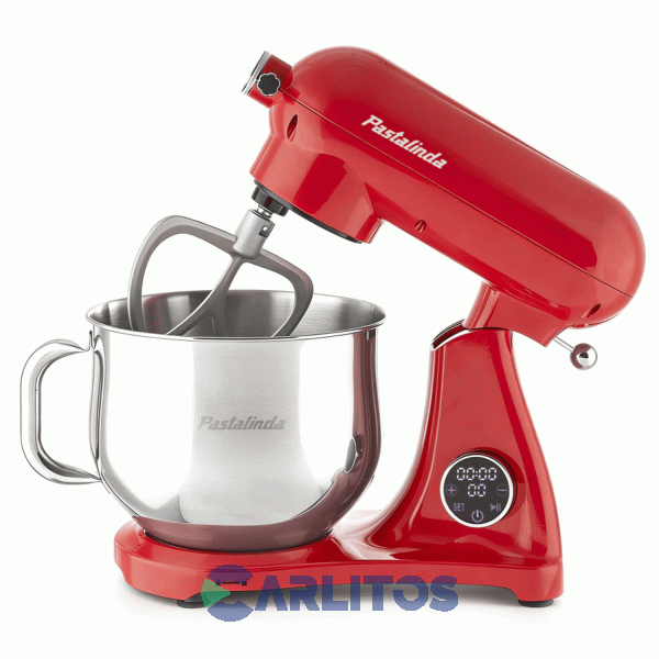 Batidora De Pie Pastalinda Con Bowl De 8 Litros 1200 Watts Sm-1522ml Roja