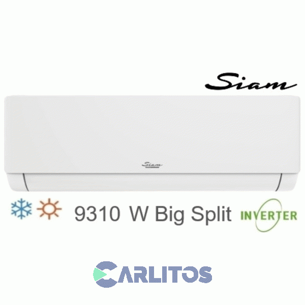 Aire Acondicionado Split Inverter Siam 9310 Watts - Frio/Calor Smin93hc2an