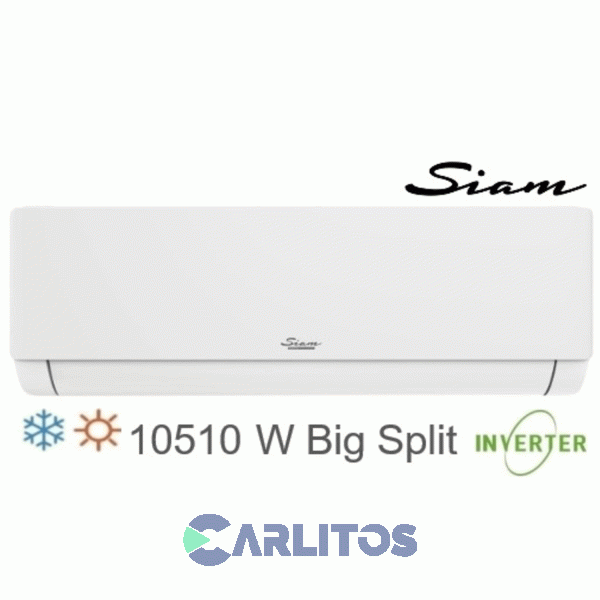 Aire Acondicionado Split Inverter Siam 10510 Watts - Frio/Calor Smin105hc2an