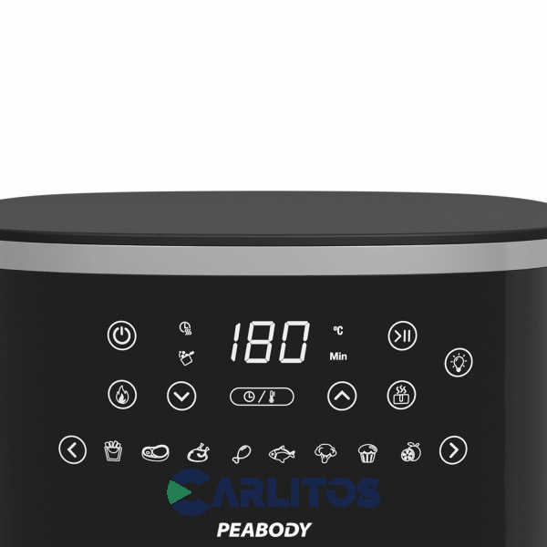 Freidora De Aire Peabody Fryer Digital Negra Pe-Afw520n