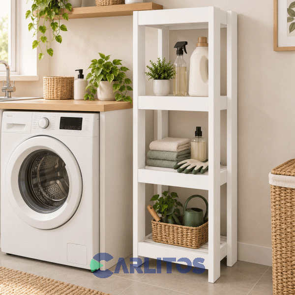 Columna Vanitory Tables 0.45 Mts Abierta Linea Toilet Cod: 3187-Bm blanco