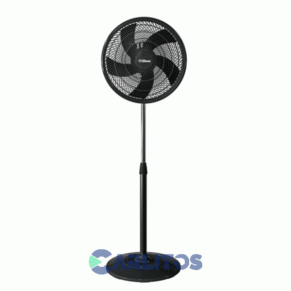 Ventilador De Pie Oscilante Liliana 16" Parrilla Negra Vp16p