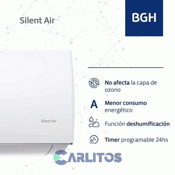 Aire Acondicionado Split Bgh 2600 Watts - Frío/Calor Bs26wcau