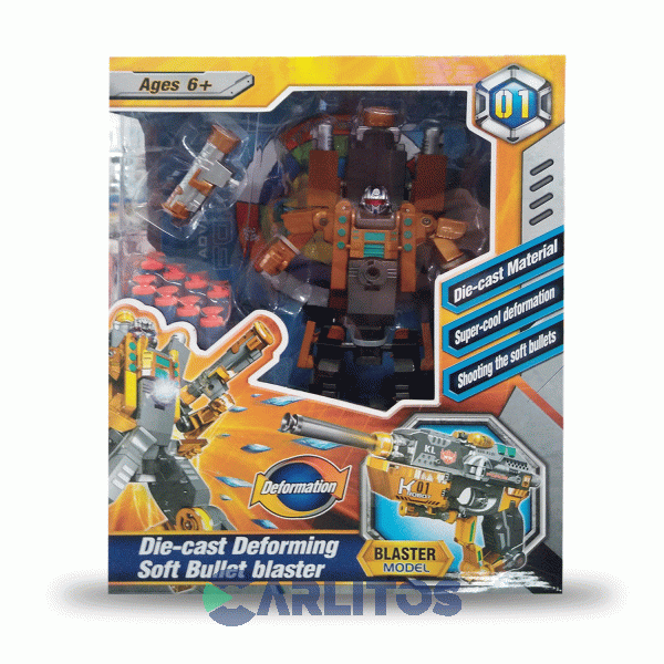 Pistola Transformer Lanza Dardos Blandos