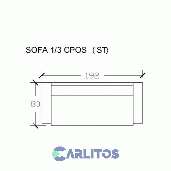 Sofá Luxor 3 Cuerpos Frontera Living Grupo 2