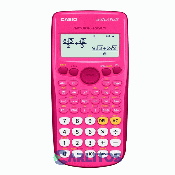 Calculadora Científica 252 Funciones Color Rosa-azul-negro Casio Fx-82la Plus