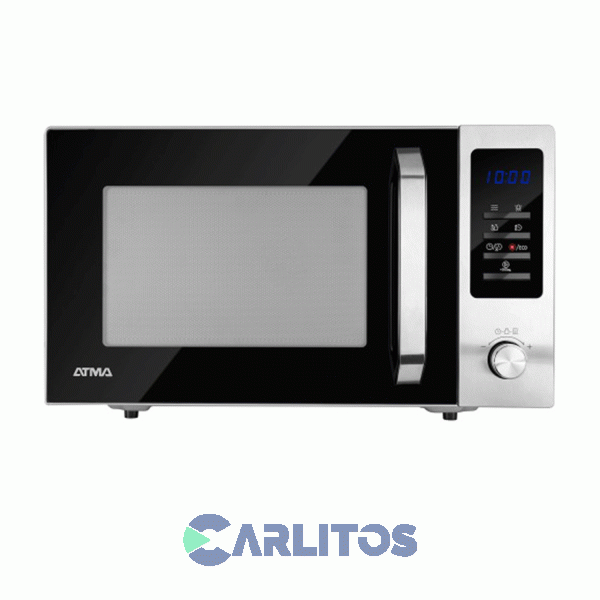 Microondas Con Grill Atma Digital 28 Litros Acero Inoxidable Md1828gn