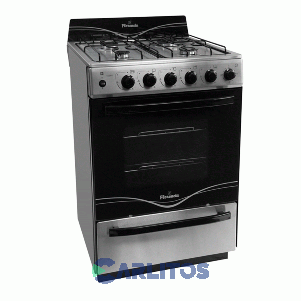 Cocina A Gas Florencia 56 CM Acero Inoxidable Multigas Flor 5538 F