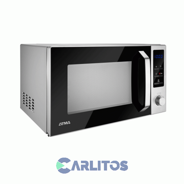 Microondas Con Grill Atma Digital 17 Litros Acero Inoxidable Md1820gn