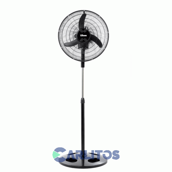 Ventilador De Pie Orbital Liliana 18" Parrilla Negra Vprn18