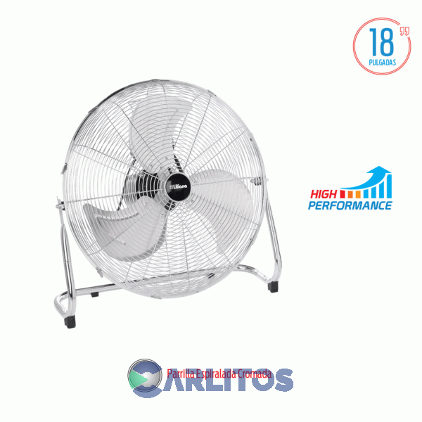 Ventilador Turbo Reclinable Liliana 18" Parrilla Cromado Vtfm18