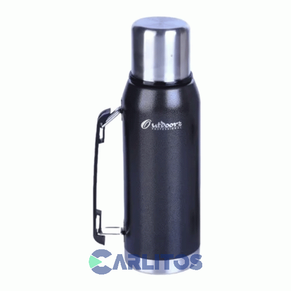 Termo De Mate Outdoors Clásico 1 Litro Negro