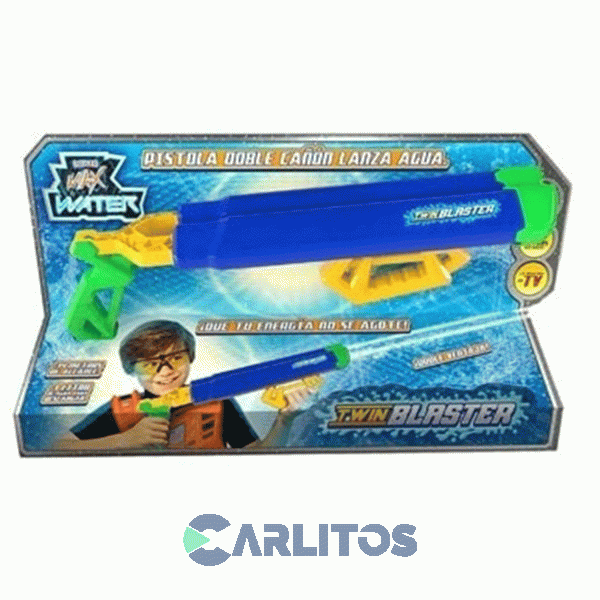 Pistola De Agua Doble Cañon Twin Blaster Chikitos