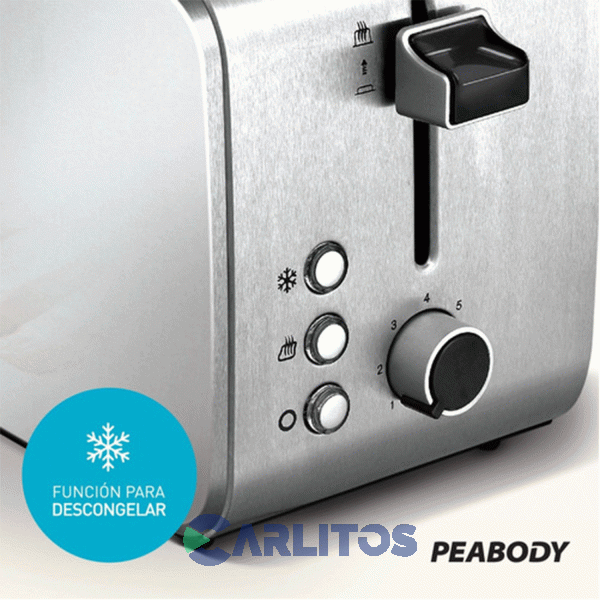 Tostadora Eléctrica Peabody Acero Inoxidable Pe-t8127