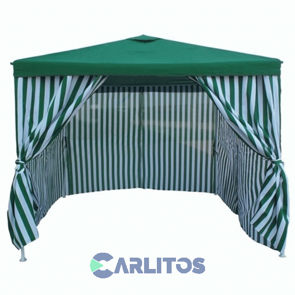 Gazebo Con 4 Paredes 3 X 3 X 2.50 Altura Central Metros Lp-080