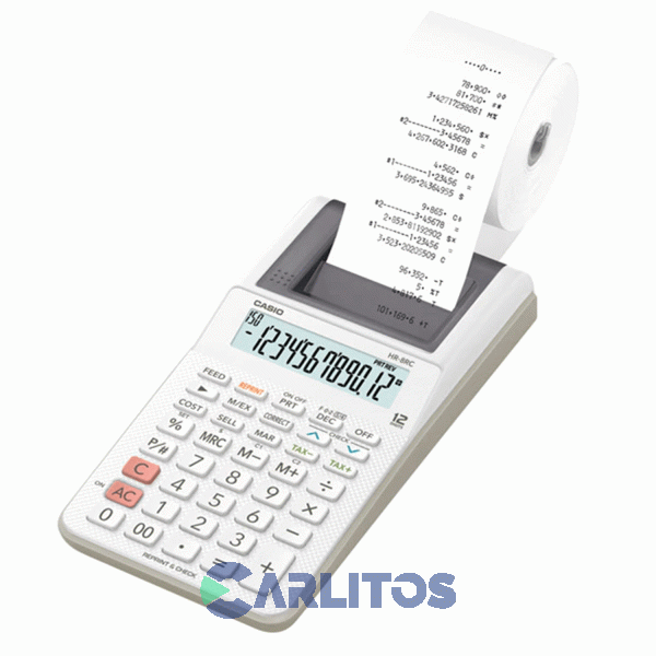 Calculadora Con Impresora 12 Dígitos Casio Hr-8rc