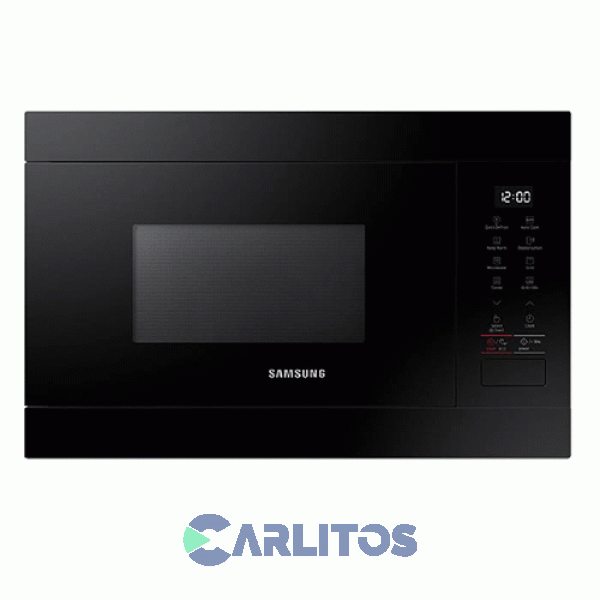 Microondas Empotrable Con Grill Samsung Digital 22 Litros Negro Mg22m8054ak